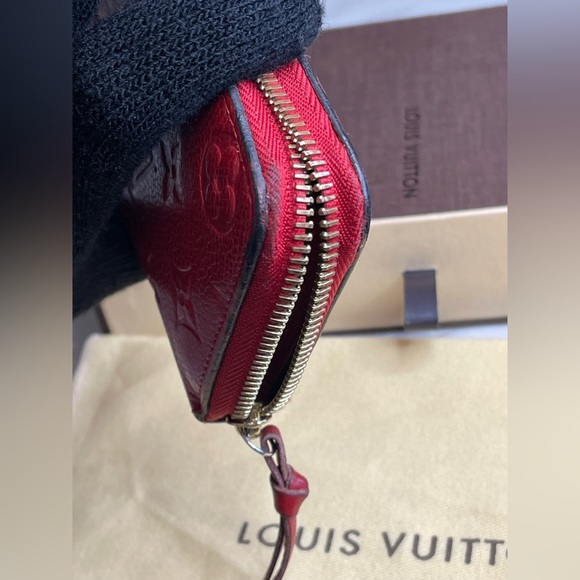 Louis Vuitton clemence empreinte red long wallet - Picture 6 of 16
